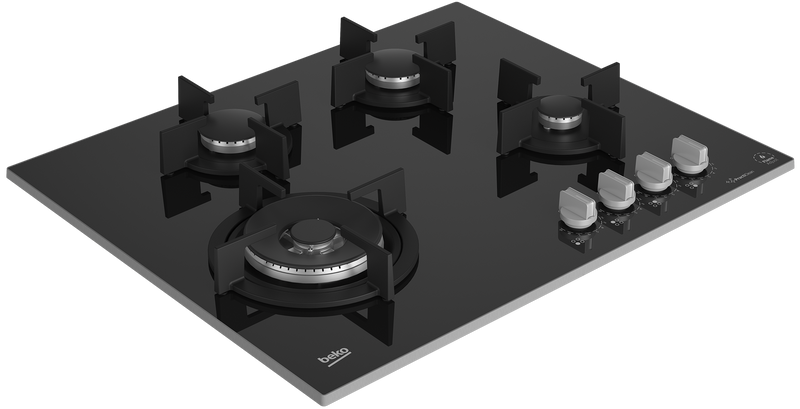 Beko 65cm Gas on Glass Hob Black MACM11B-2