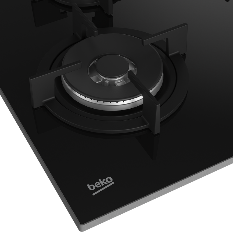 Beko 65cm Gas on Glass Hob Black MACM11B-4
