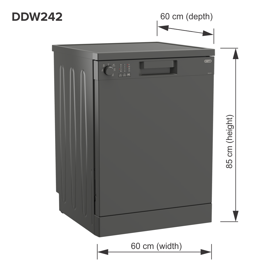 Defy 13 Place Setting Dishwasher Grey DDW242-10
