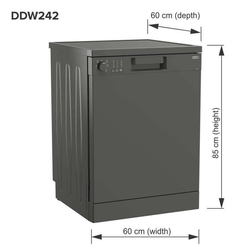 Defy 13 Place Setting Dishwasher Grey DDW242-10