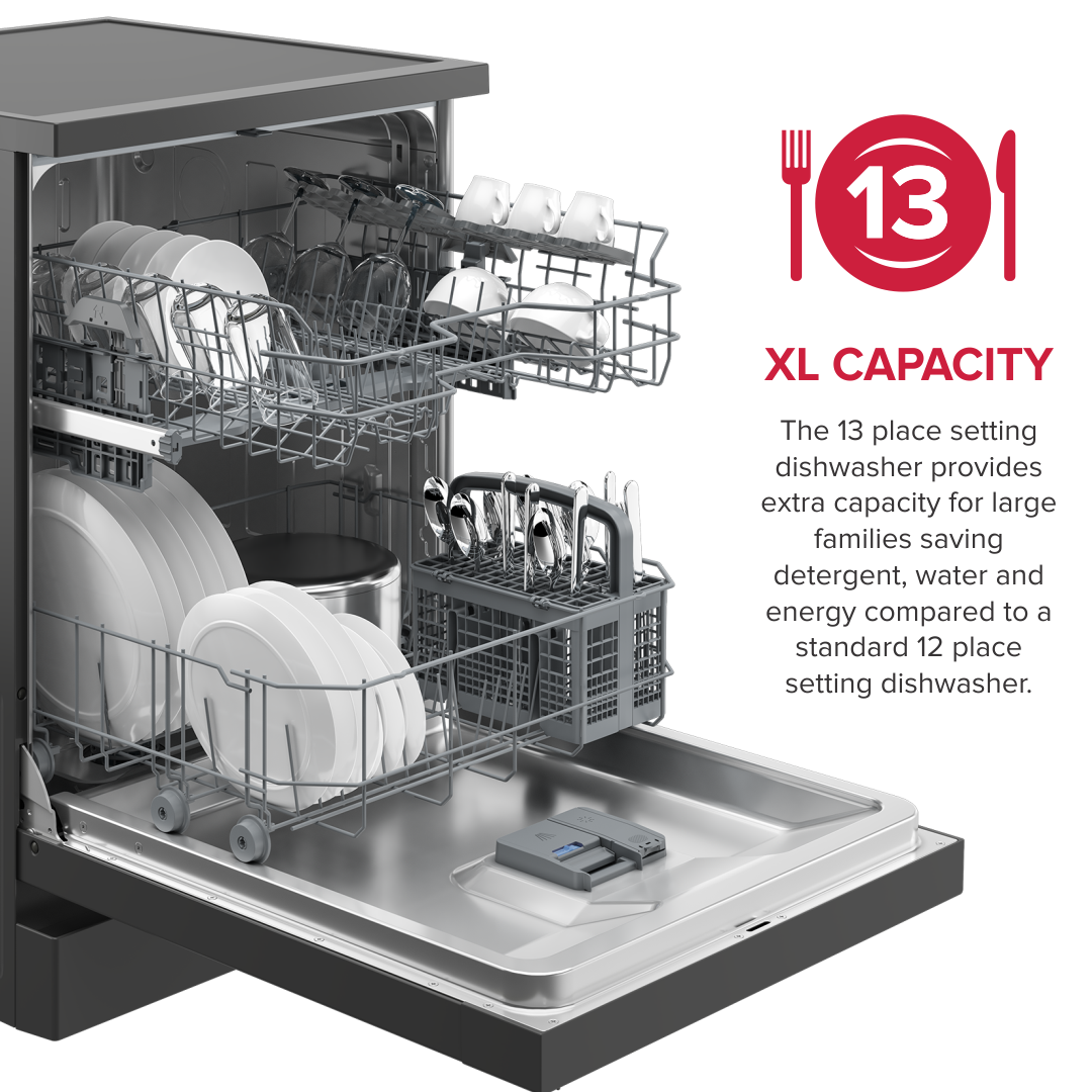 Defy 13 Place Setting Dishwasher Grey DDW242