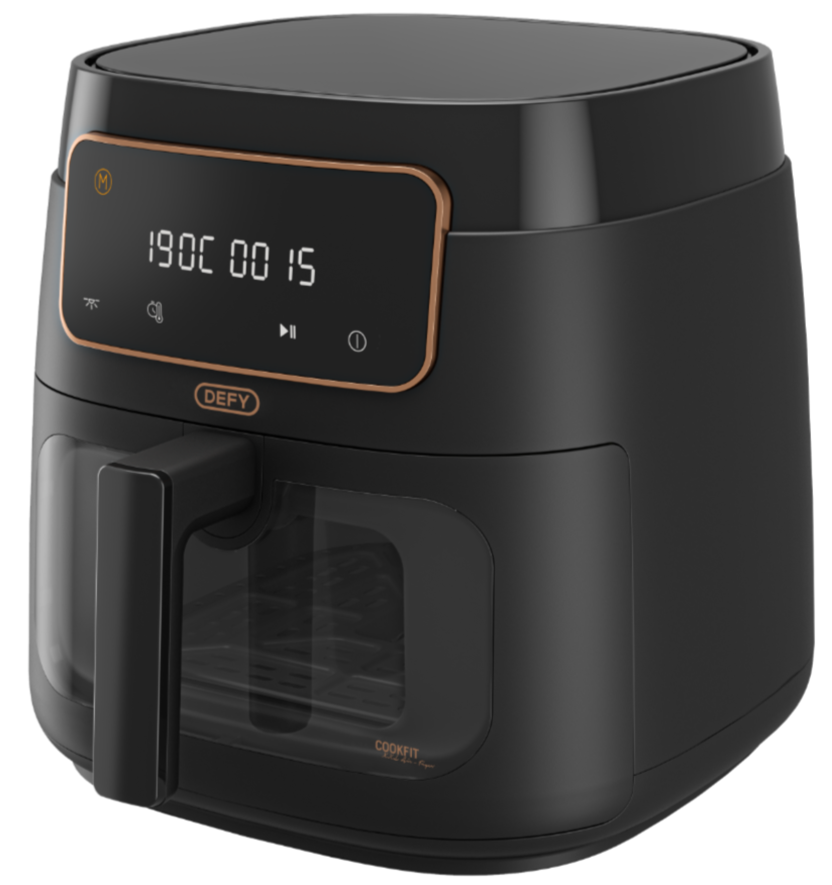 Defy Air Fryer 7.6L with Window Black DAF3376DB-2