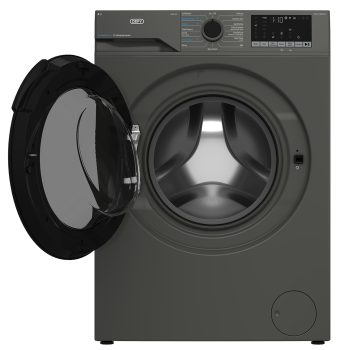Defy Front Loader Defy 10kg SteamCure Front Loader Washing Machine Manhattan Grey DAW397