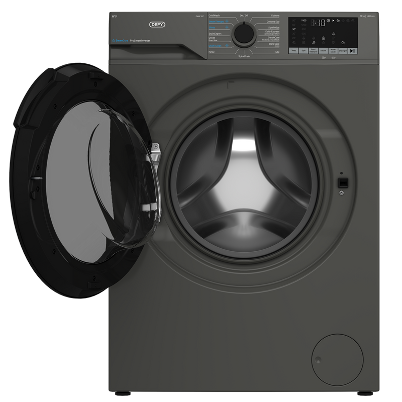 Defy 10kg SteamCure Front Loader Washing Machine Manhattan Grey DAW397-2