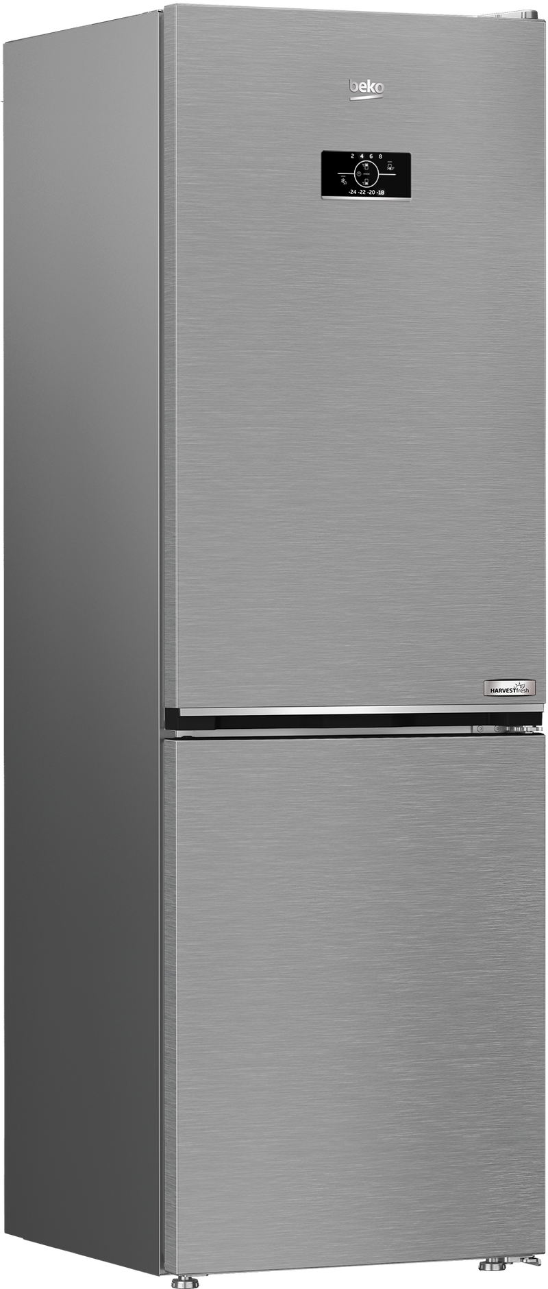 Beko 316L Fridge/Freezer (Bottom Freezer) 60cm Pearl Silver B3RCNE364HXB-1