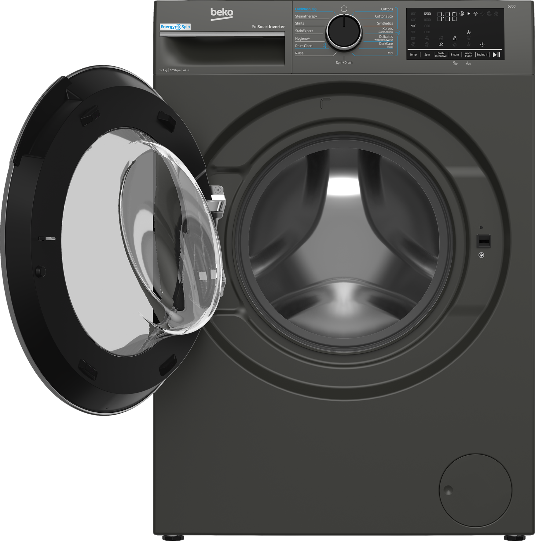 Beko 7kg Front Loader Washing Machine Twilight Grey BAW206-3