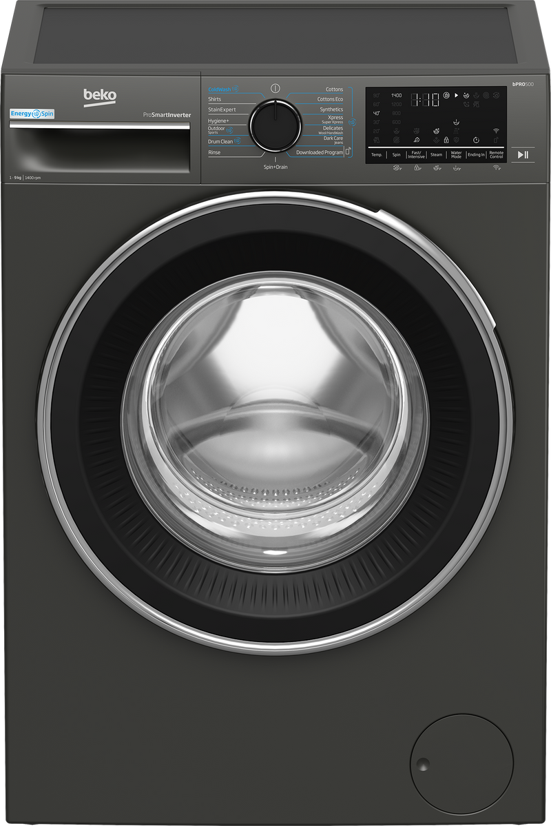 Beko 9kg Front Loader Washing Machine Twilight Grey BAW208-1