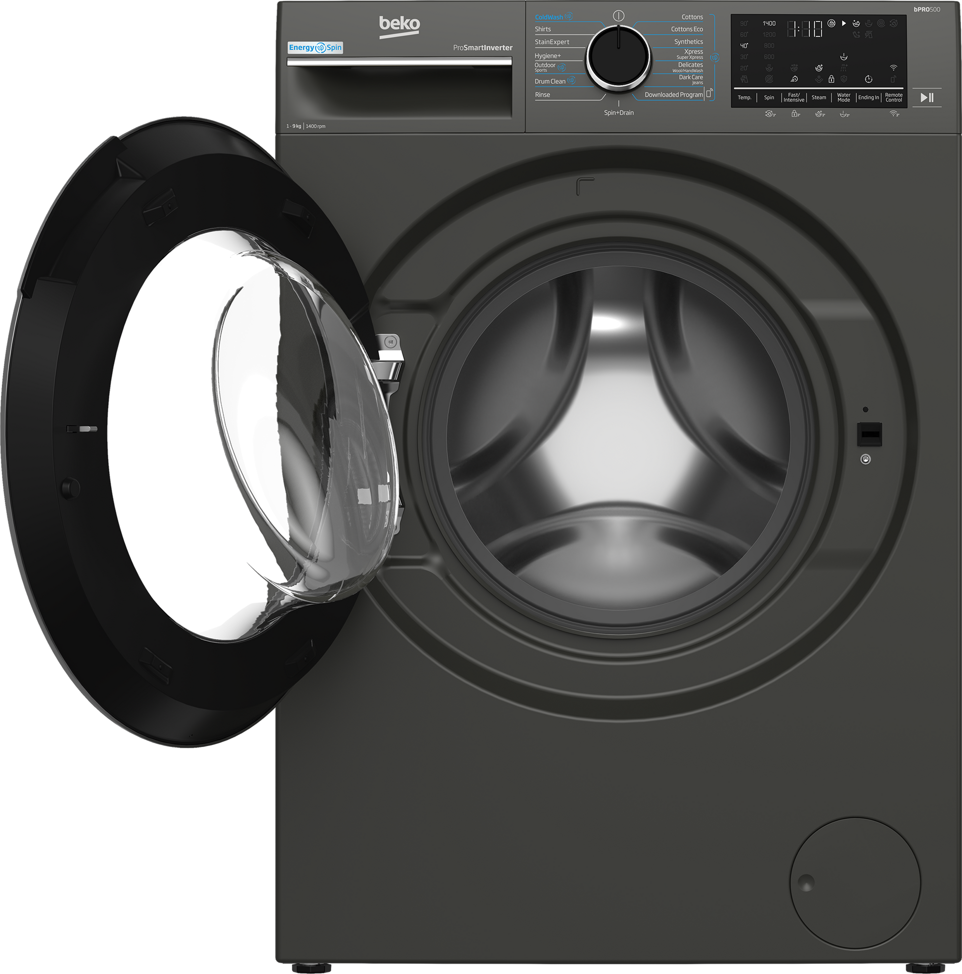 Beko 9kg Front Loader Washing Machine Twilight Grey BAW208-4