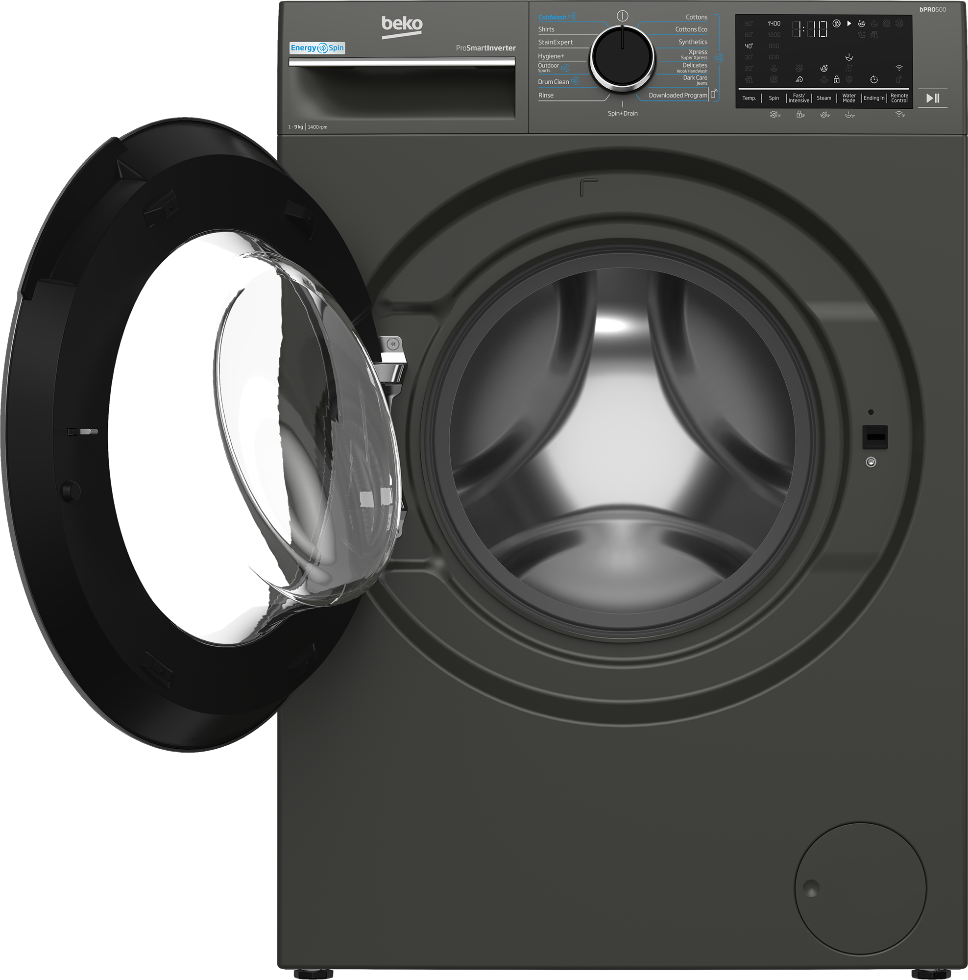 Beko 9kg Front Loader Washing Machine Twilight Grey BAW208