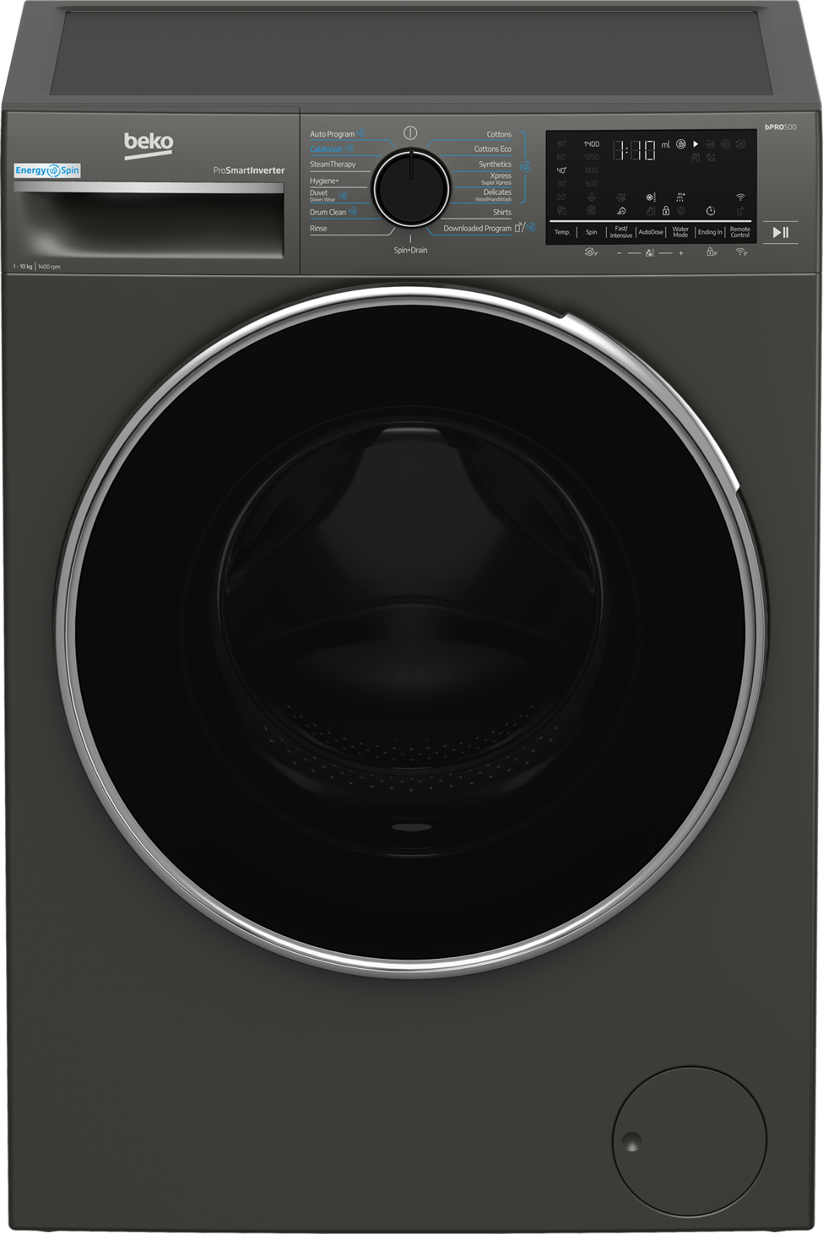 Beko 10kg Front Loader Washing Machine Twilight Grey BAW209-1