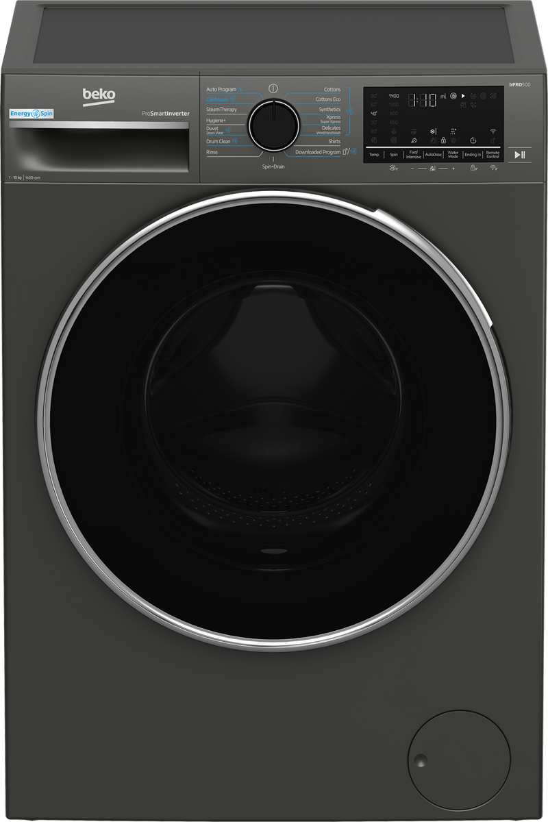 Beko 10kg Front Loader Washing Machine Twilight Grey BAW209-1