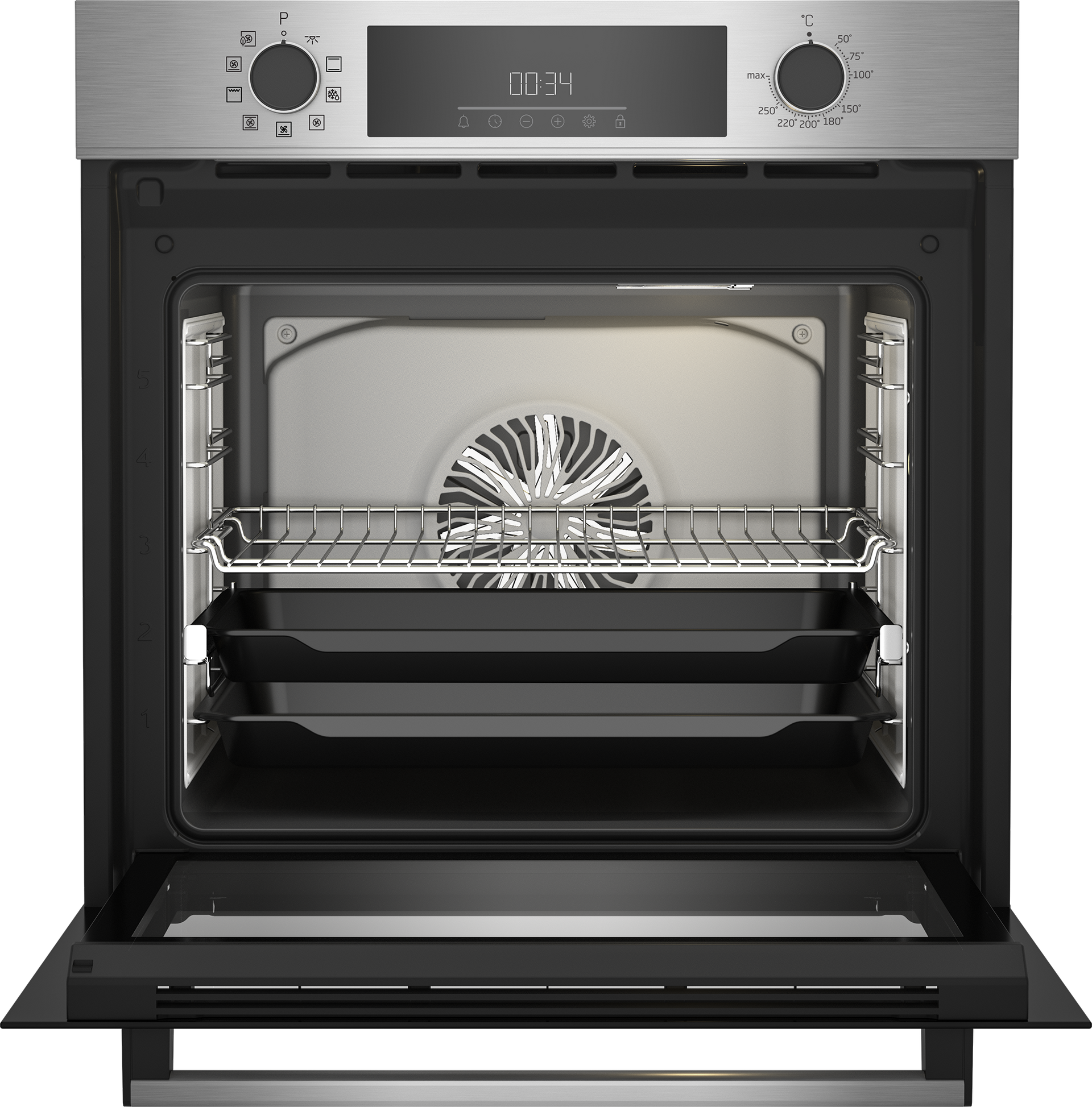 Beko 60cm Built-In Multifunction Oven Stainless Steel BBIM12302XCE