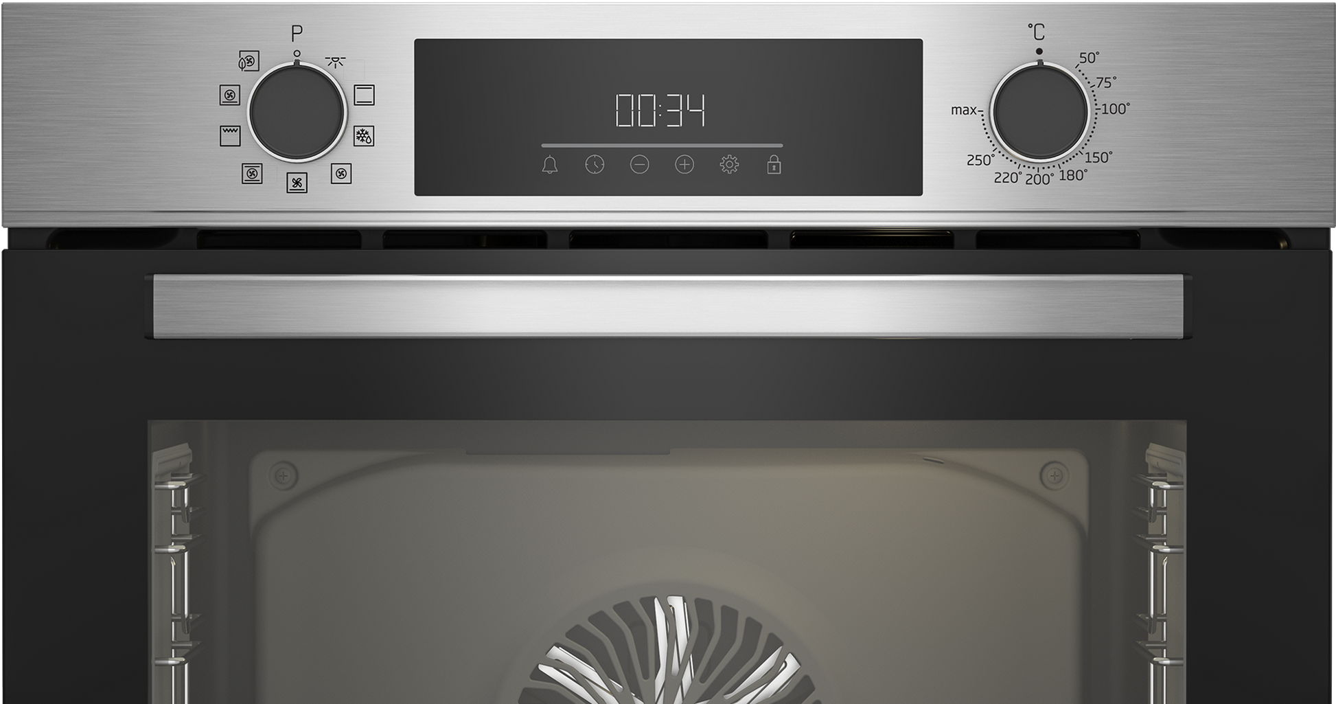 Beko 60cm Built-In Multifunction Oven Stainless Steel BBIM12302XCE-3