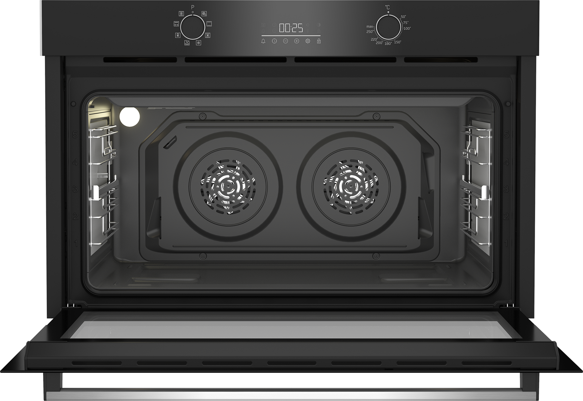 Beko 90CM Twin Fan Oven Black With Touch Control BBWMT12300XS-3