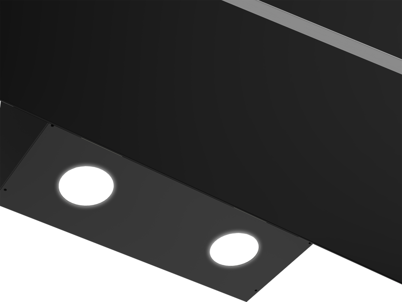Beko 90CM Inclined Cookerhood Black Glass BCH900B-4