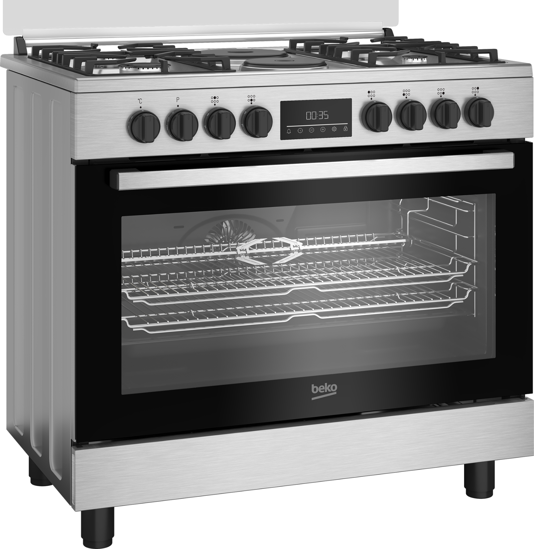 Beko Freestanding Multifunction Gas/Electric Stove BGM21225EX-2