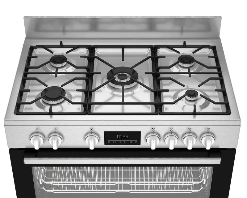 Beko Multifunction Twin Fan Gas/Electric Stove Stainless Steel BGTW11225EX-3
