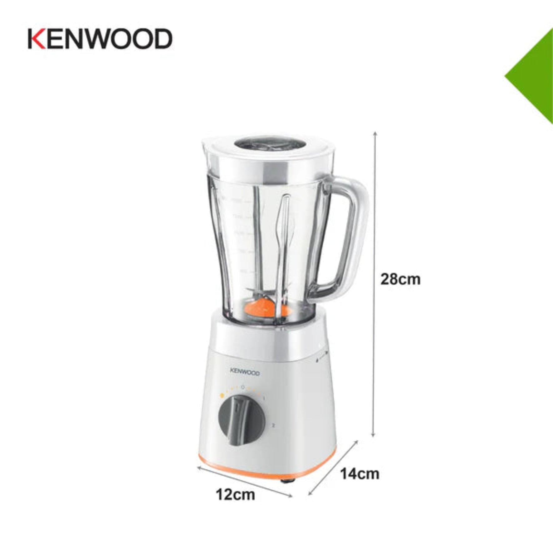 Kenwood 1.5L Blender White BLP15-3