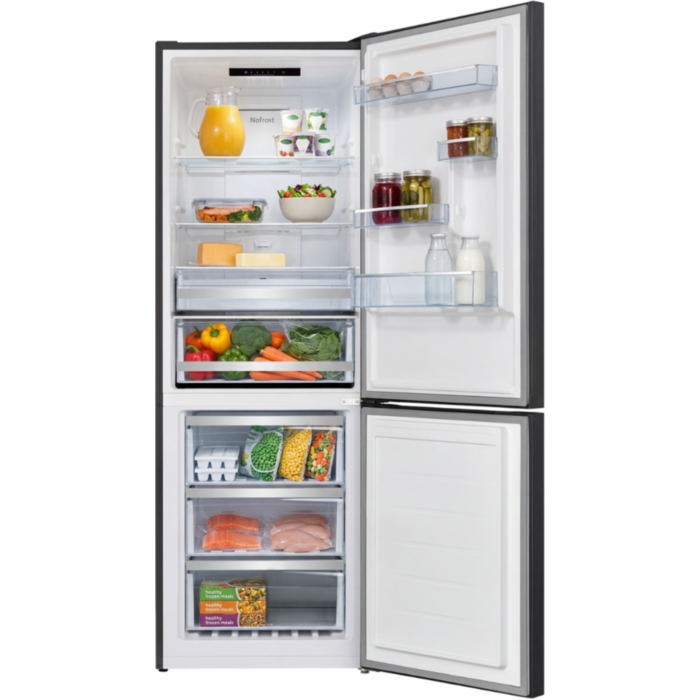 Beko 317L Dark Inox Frost Free Fridge Freezer BRCNO322B