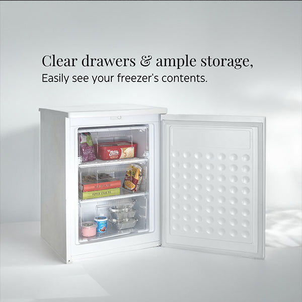 Swiss 111L Under Counter Freezer White FRZ112W-2