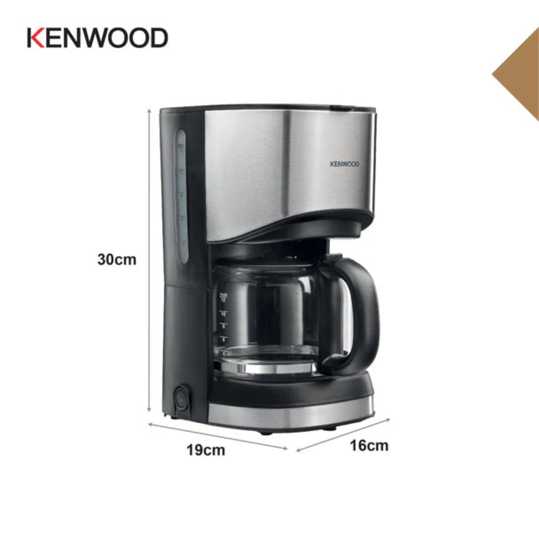 Kenwood Drip Coffee Machine Stainless Steel CMM10