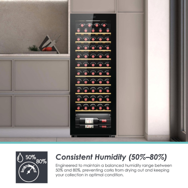 Candy 58 Bottle DiVino Monozone Wine Cooler CNWQ4G58G1ZA-5