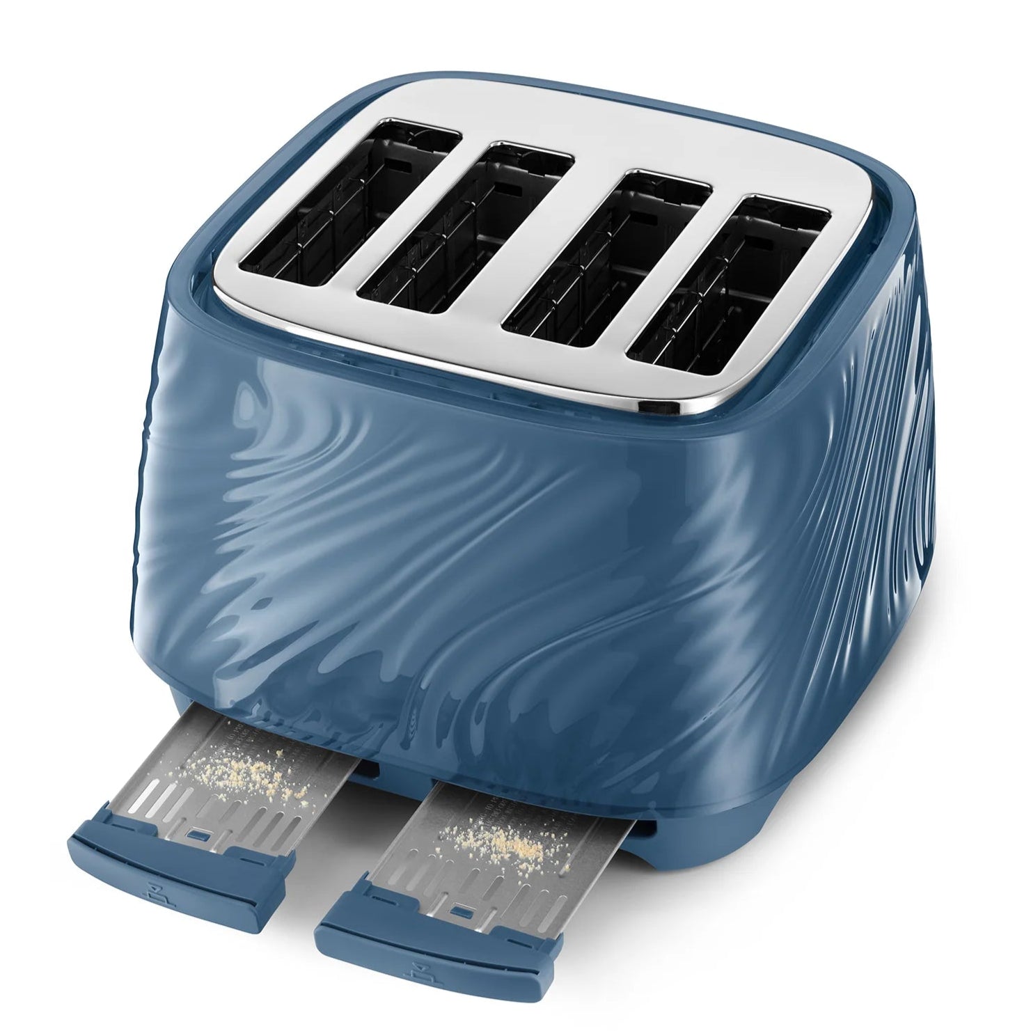 DeLonghi 4 Slice Ballerina Seta Toaster Silke Blue CTDS4003.BL-2