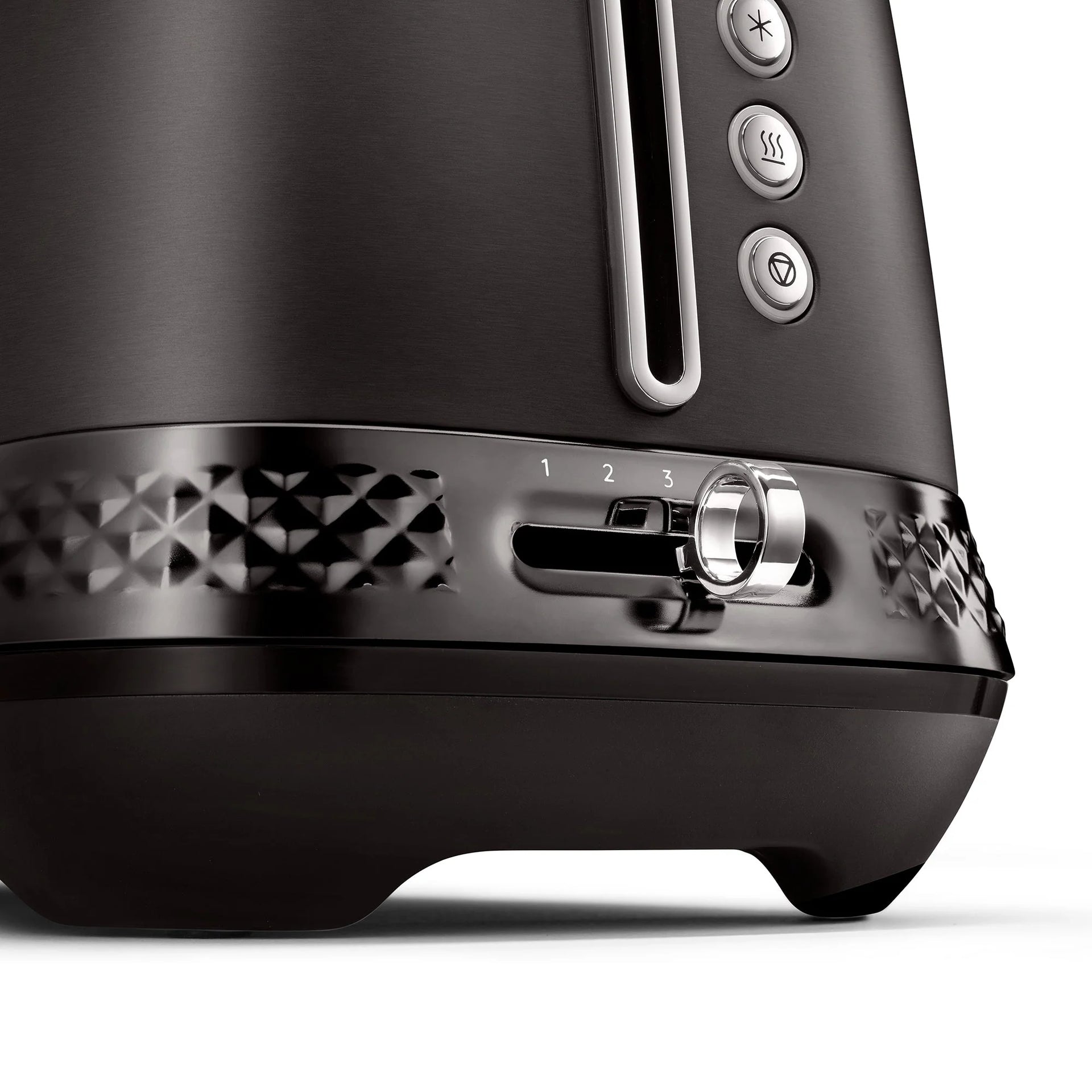 Delonghi Diadema Long Slot 2 Slice Toaster Black Metal CTV3003.BK
