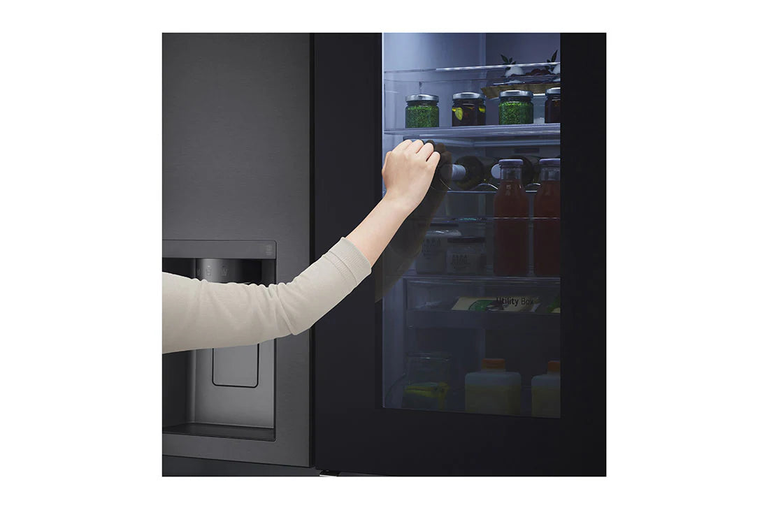 LG 611L Side By Side Fridge Black GC-X257CQFS