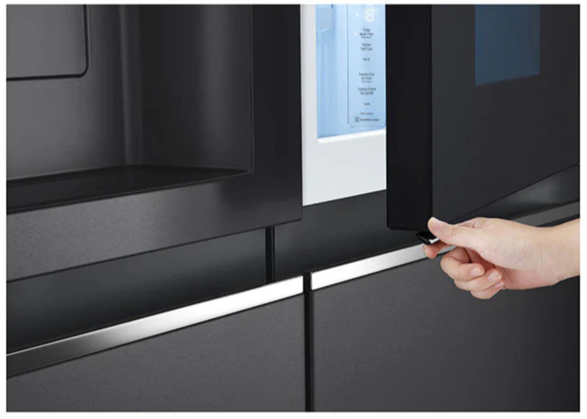 LG 611L Side By Side Fridge Black GC-X257CQFS
