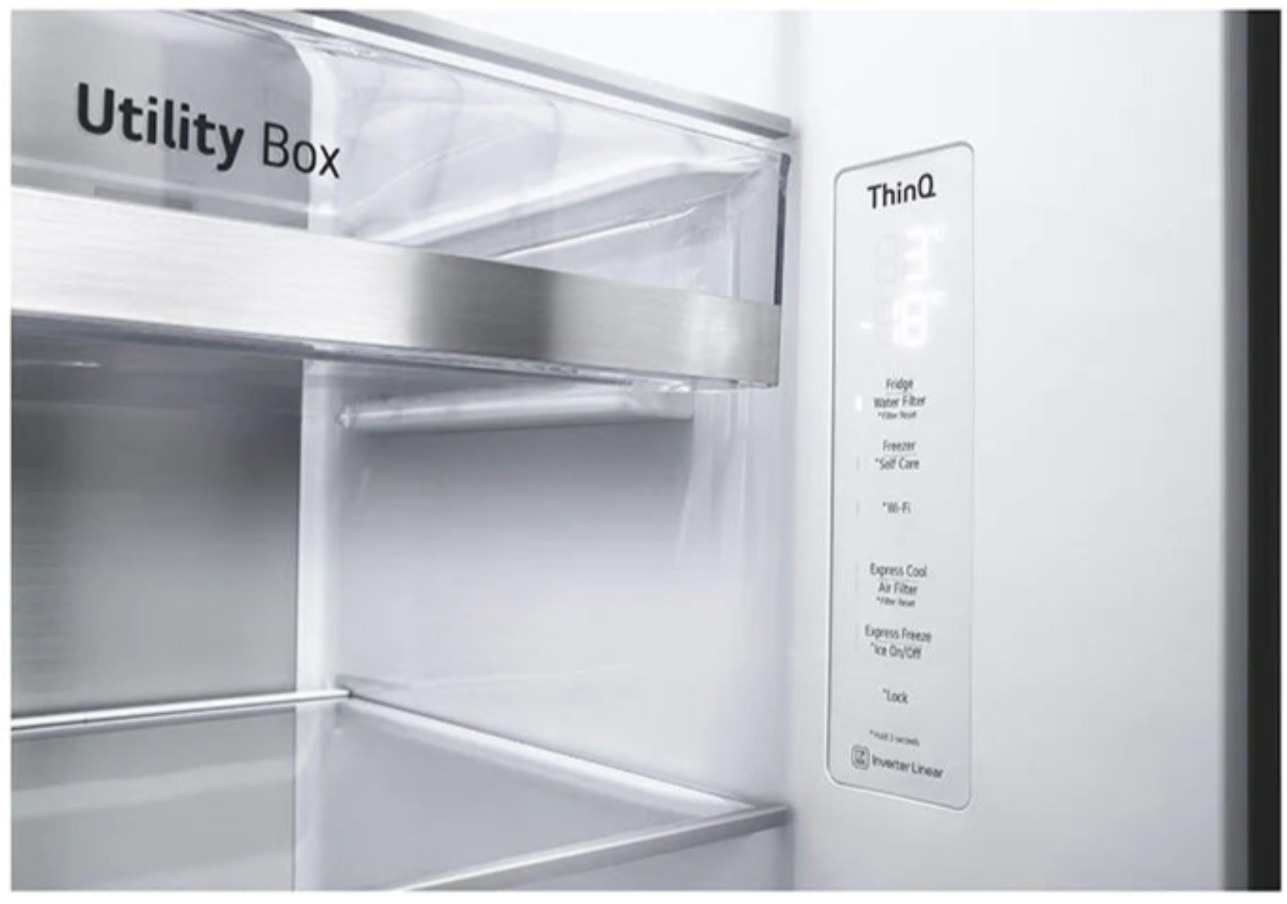 LG 611L Side By Side Fridge Black GC-X257CQFS
