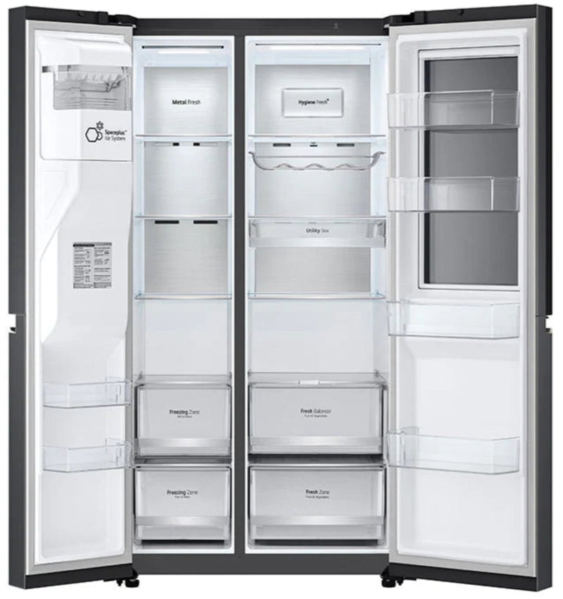 LG 611L Side By Side Fridge Black GC-X257CQFS-3