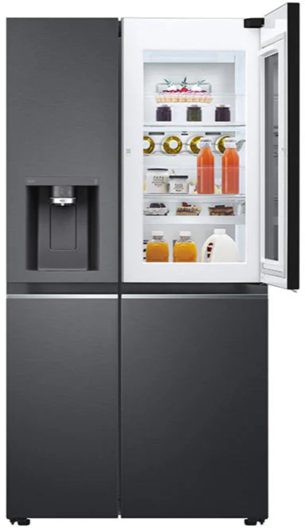 LG 611L Side By Side Fridge Black GC-X257CQFS