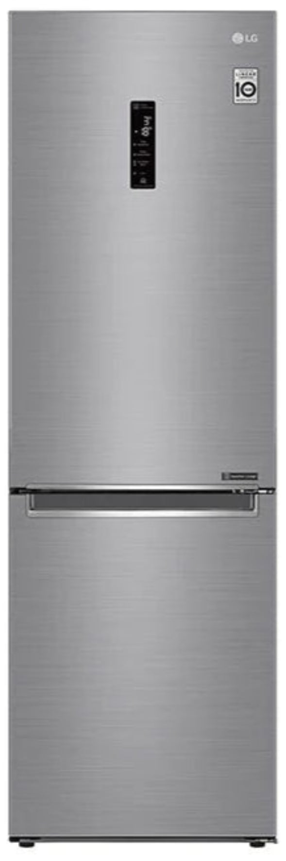 LG 374L Fridge Freezer Platinum Silver GC-B459NLXM