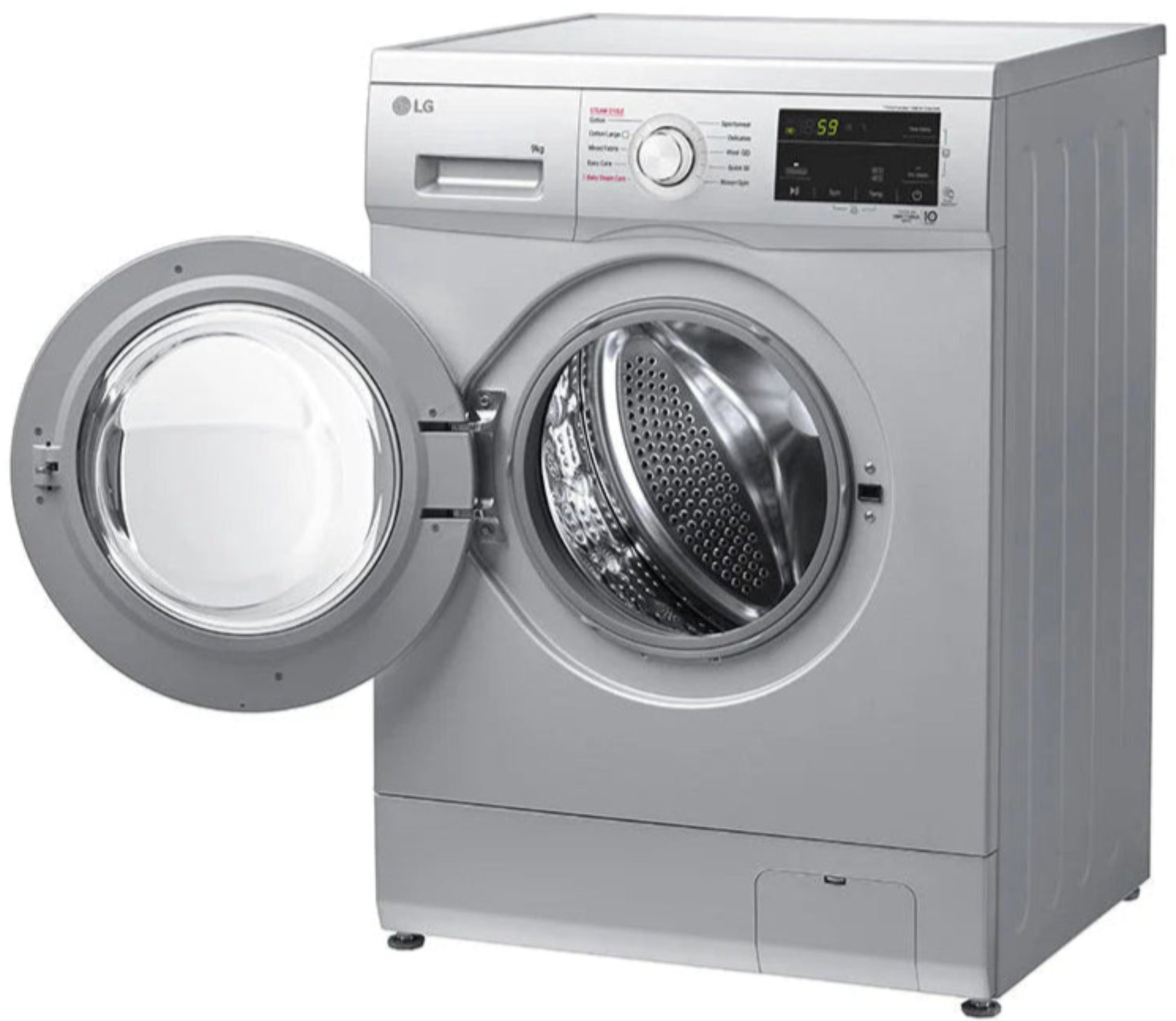 LG 9kg Front Loader Washing Machine Silver F4J3VYP5L-2