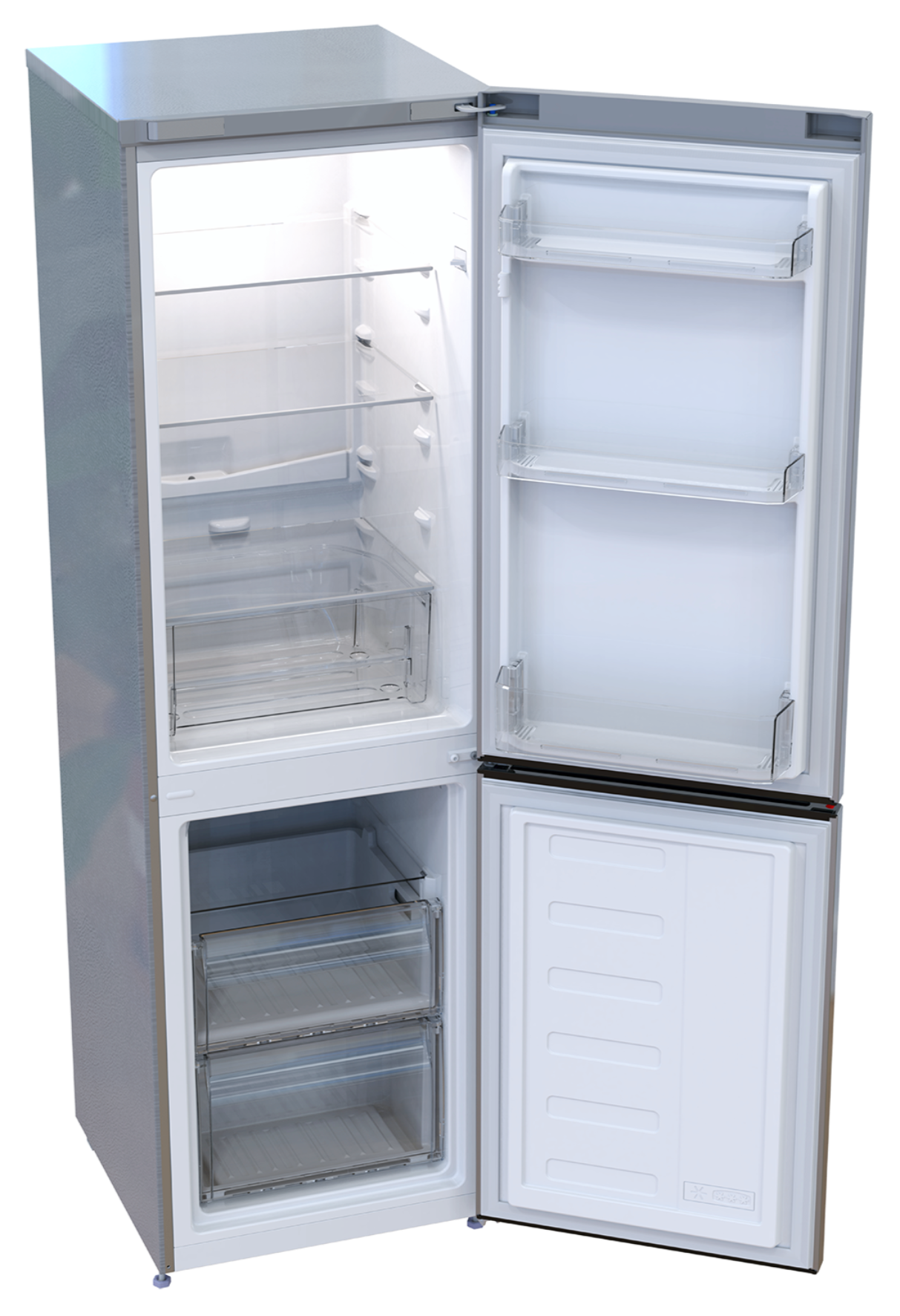 Defy 210L Fridge Freezer Metallic DAC363