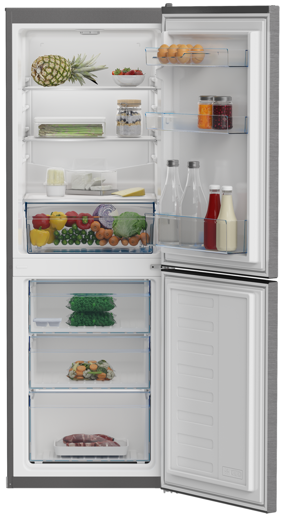 Defy 228L Fridge/Freezer Metallic DAC447