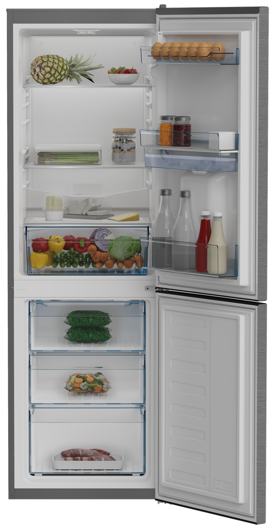 Defy 248L Fridge/Freezer Metallic DAC475