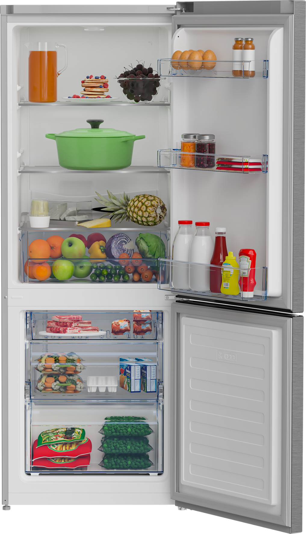 Defy 325L Fridge/Freezer Metallic DAC625
