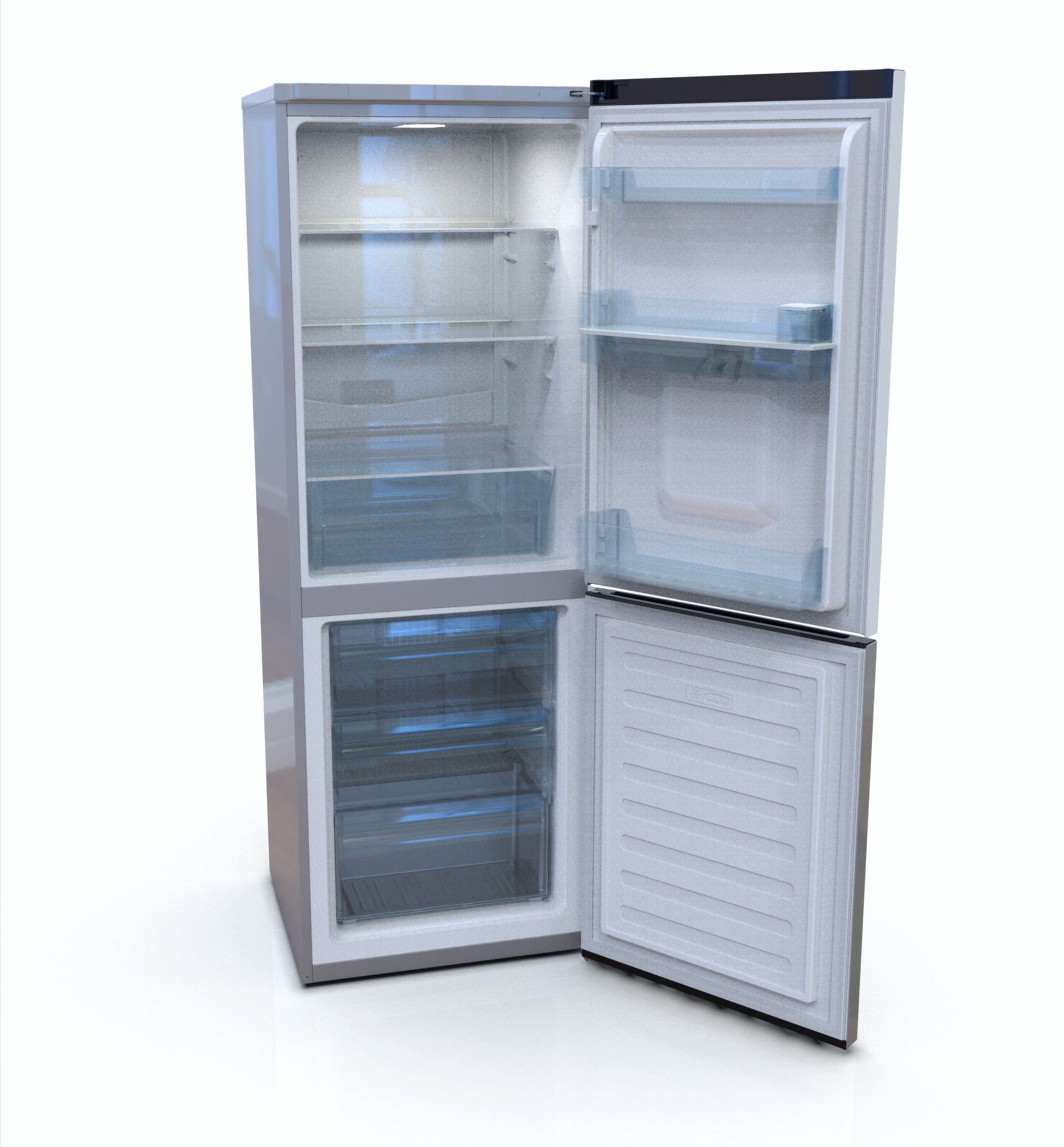 Defy 302L Fridge/Freezer Metallic DAC639