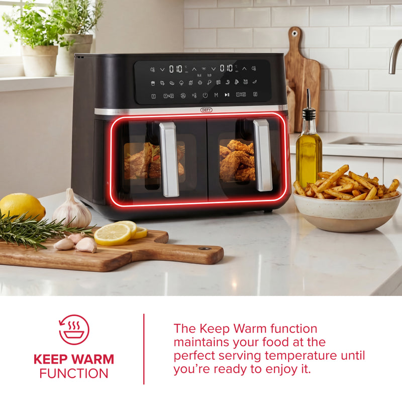 Defy 8.4L Digital Dual Basket Air Fryer DAF6386DBD-8