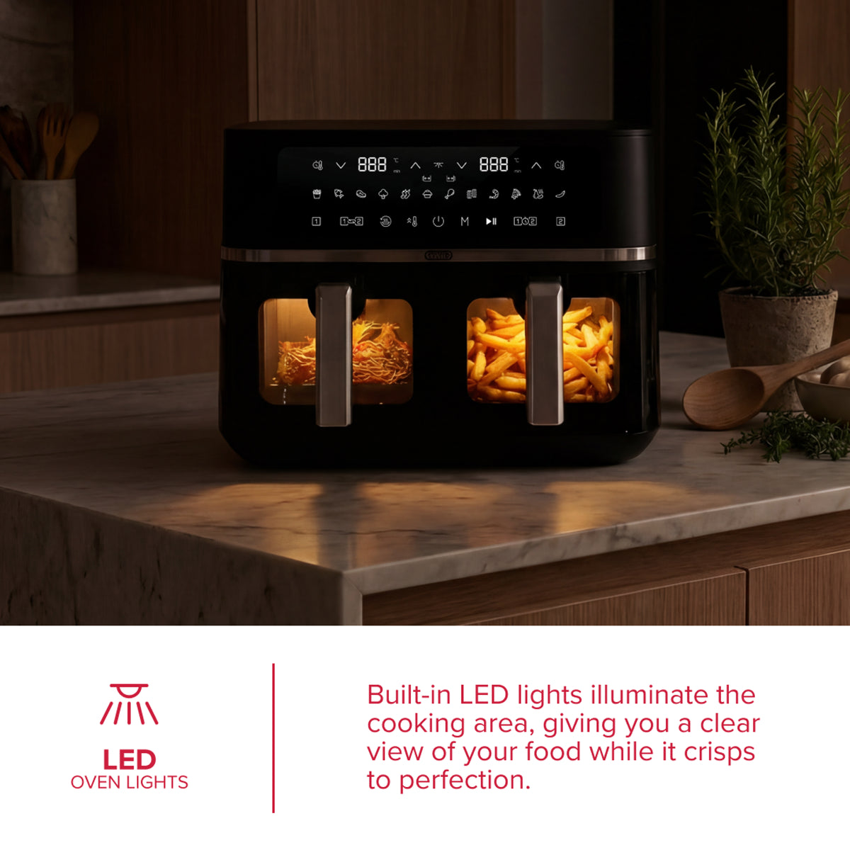 Defy 8.4L Digital Dual Basket Air Fryer DAF6386DBD-7