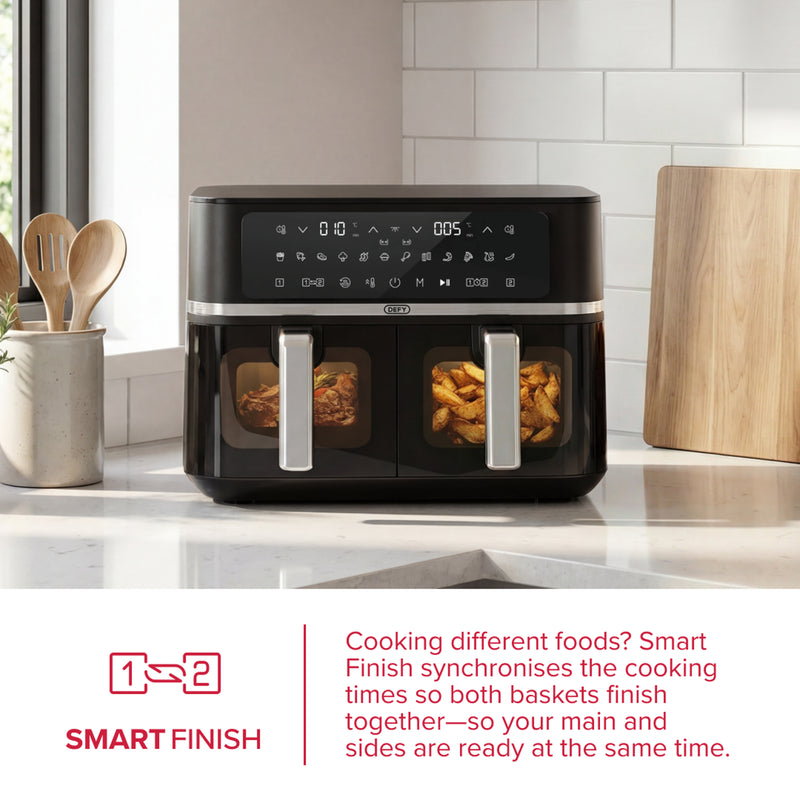 Defy 8.4L Digital Dual Basket Air Fryer DAF6386DBD-15