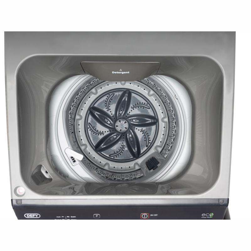 Defy 8kg Top Loader Washing Machine Metallic DTL165-8