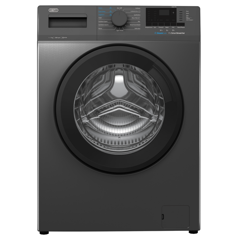 Defy 7kg Front Loader SteamCure Technology Manhattan Grey DAW394-1