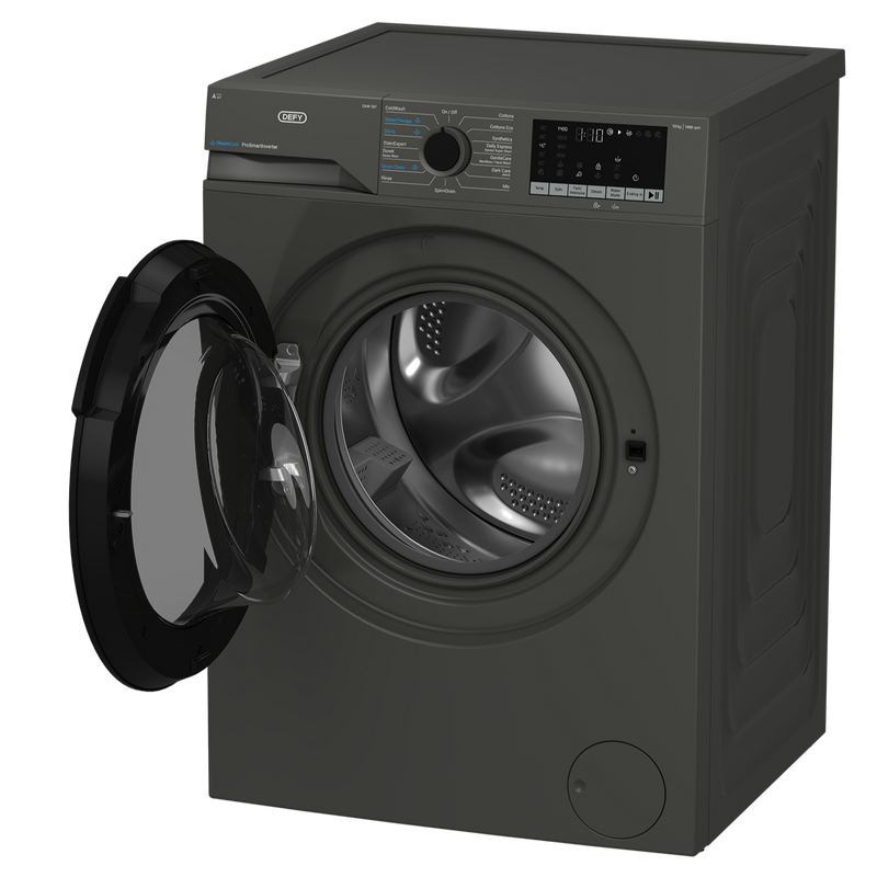 Defy 10kg SteamCure Front Loader Washing Machine Manhattan Grey DAW397-6