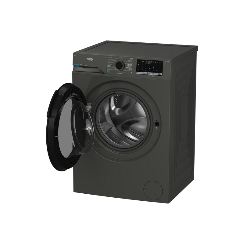 Defy 12kg SteamCure Front Loader Washing Machine Manhattan Grey DAW398-3