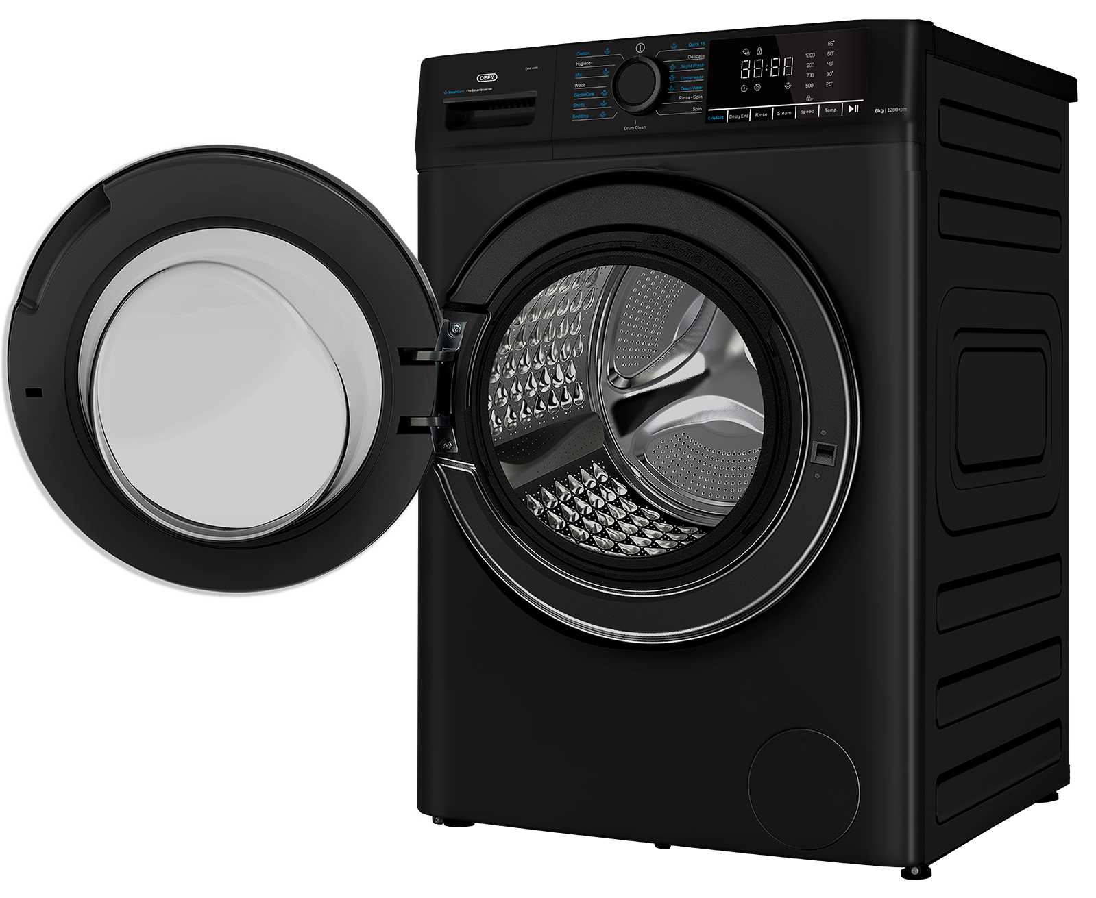 Defy 8kg Front Loader in Midnight Black DAW408B-4