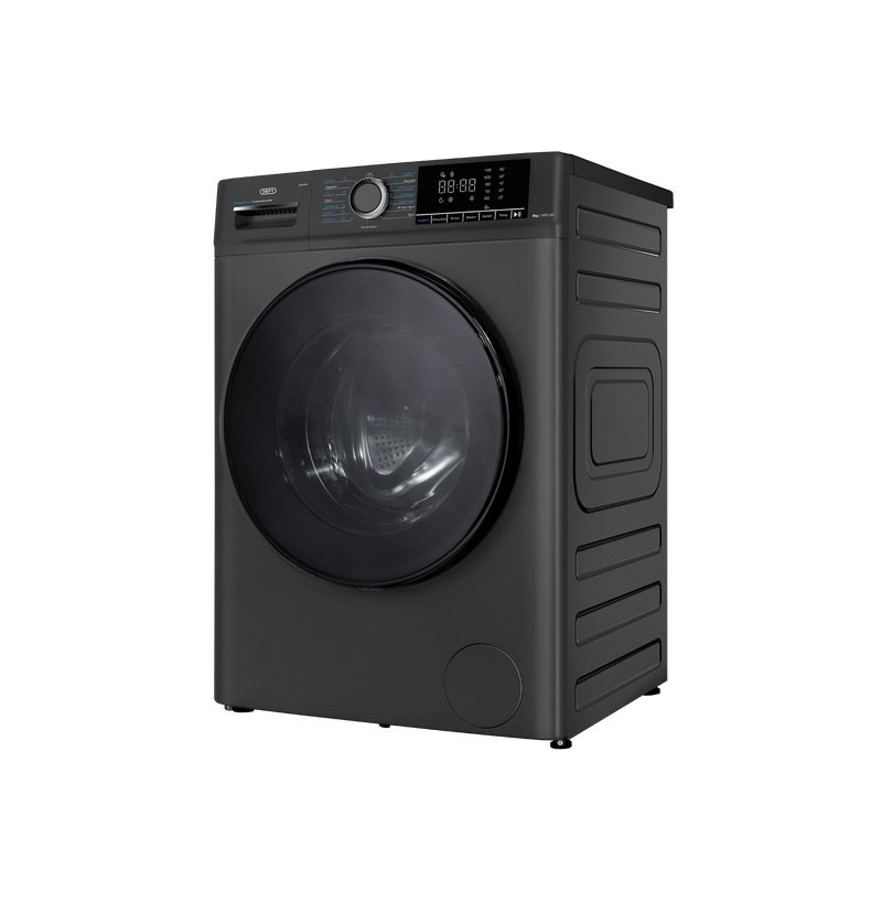 Defy 9kg SteamCure Front Loader Washing Machine Manhattan Grey DAW409-2