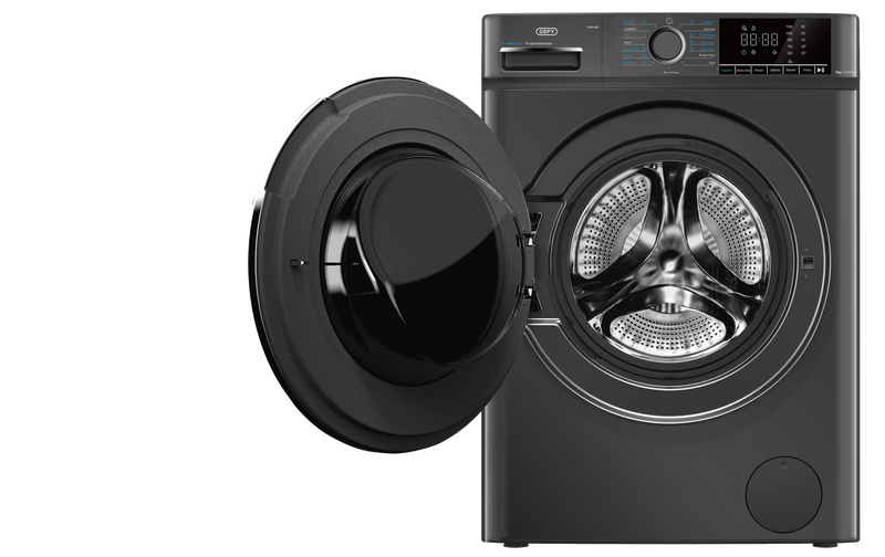 Defy 9kg SteamCure Front Loader Washing Machine Manhattan Grey DAW409-8